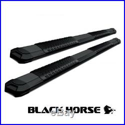 Black Horse 2007-16 Chevy Silverado 15/25/3500 Crew Cab Black Running Boards