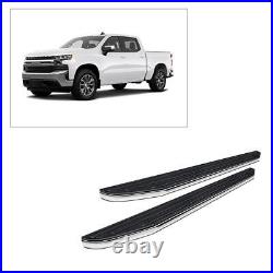 Black Horse Off Road Running Board Fits 2019-2021 Chevrolet Silverado 1500, 2019