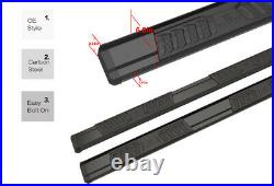 Black Nerf Bar Running Boards For 15-21 Chevy Colorado GMC Canyon Extended Cab