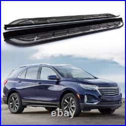 Black Running Board Side Step Pedal Nerf Bar Fit for Chevrolet Equinox 2018-2024
