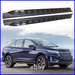 Black Running Board Side Step Pedal Nerf Bar Fit for Chevrolet Equinox 2018-2024
