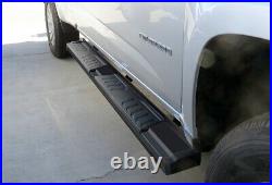 Black Running Board Steps For 15-21 Chevy Colorado GMC Canyon Extended Cab