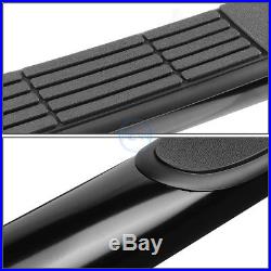 Black Side Step Bar Running Board For 99-13 Silverado/sierra Standard Cab