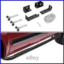 Bully 3Black Round Side Step Bar/Running Board for 99-11 Chevy/Ram Ext/Crew Cab