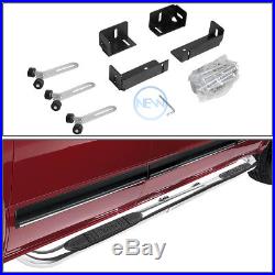 Bully Chrome 3oval Side Step Bar Running Board For 99-11 Chevy/ram/gmc Ext/crew