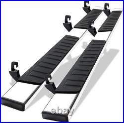 COMNOVA 6 Inches Double Cab Running Boards Compatible with 2007-2018 Chevy Silve