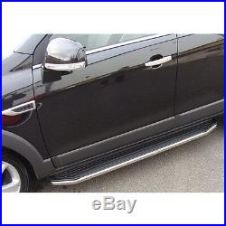 Captiva Raptor Stainless Steel Trim Aluminium Side Steps Bars Running Boards