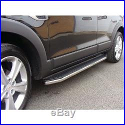 Captiva Raptor Stainless Steel Trim Aluminium Side Steps Bars Running Boards