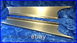 Chevrolet Chevy Pickup Truck Long Bed Steel Running Board Set 1941-1946