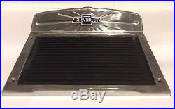 Chevrolet Chevy Polished Deluxe Aluminum Running Board Step Plate with Rubber SET