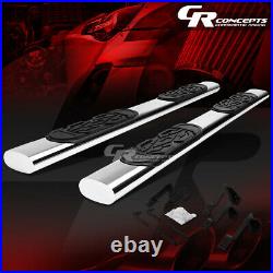 Chrome 6 Oval Step Nerf Bar Running Board For 99-14 Chevy Silverado Crew Cab