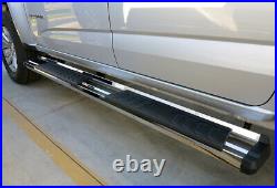 Chrome Running Boards For 15-21 Chevy Colorado GMC Canyon Crew Cab
