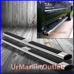 Chrome Straight 6 Wide Step Running Board For 99-13 Silverado 1500 Extended