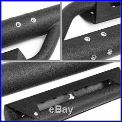 Coated Round Tube Step Bar Running Boards for Chevy GMC Heavy Duty Reg Cab 07-19