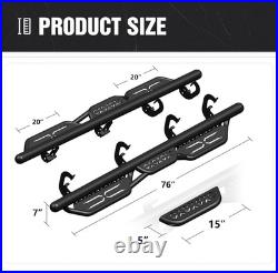 Crew Cab Running Boards Compatible for 2007-2018 Chevy Silverado & GMC Sierra 15
