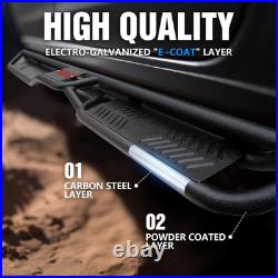 Crew Cab Running Boards Side Steps Compatible with 2019-2026 Chevy Silverado & G