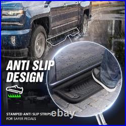 Crew Cab Running Boards Side Steps Compatible with 2019-2026 Chevy Silverado & G