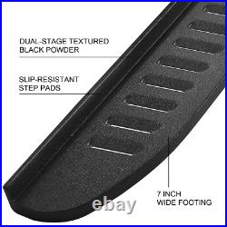 D7 For 19-25 Silverado/Sierra Crew Cab 7 Raptor BLK Running Boards Nerf Bars
