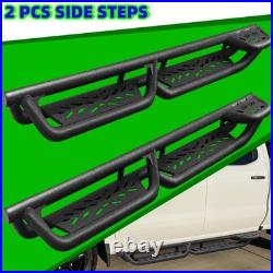 Drop Bar Step BXWQ For 19-26 Silverado/Sierra 1500 Crew Cab Black Running Board