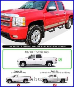 Drop Steps Running Boards Compatible with Chevy Silverado GMC Sierra 1500 2500 3