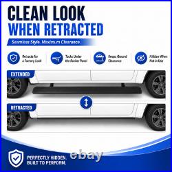Electric Retractable Running Boards Fits For Chevrolet Silverado 2019-2026