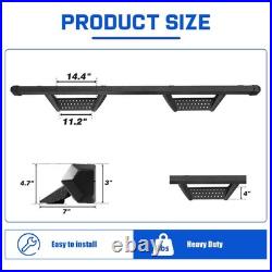 FOR 15-26 Colorado/Canyon Crew Cab 4 Drop BLK Running Boards BCKA Nerf Bar