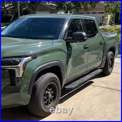 FOR 19-25 Chevy Silverado/Sierra Crew Cab 6.5 Running Board Step Nerf Bar BLK T