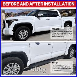 FOR 19-25 Chevy Silverado/Sierra Crew Cab 6.5 Running Board Step Nerf Bar BLK T