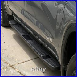 FOR 2019-2026 Silverado/Sierra 1500 Crew Cab S Running Board 6 Black Nerf Bar