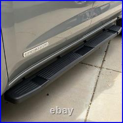 FOR 2019-2026 Silverado/Sierra 1500 Crew Cab S Running Board 6 Black Nerf Bar