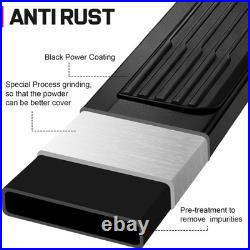 FOR 2019-2026 Silverado/Sierra 1500 Crew Cab S Running Board 6 Black Nerf Bar