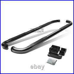 Fit 00-19 Silverado/Sierra Ext Cab Black Ss 3 Side Step Nerf Bar Running Board