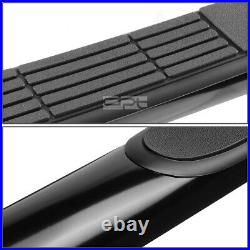 Fit 00-19 Silverado/Sierra Ext Cab Black Ss 3 Side Step Nerf Bar Running Board