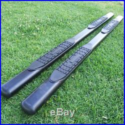Fit 07-18 Chevy Silverado Double cab 4 Nerf Bar Running Boards Side Steps BLK