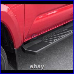 Fit 07-18 Chevy Silverado Extended/Double 6 Matte Blk OE Aluminum Running Board