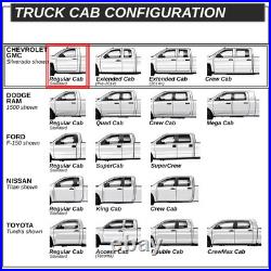 Fit 07-19 Chevy Silverado Regular Cab 6.75 Side Step Bar Flat Running Boards