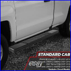 Fit 07-19 Silverado/Sierra 1500 2500HD Standard Cab 6'' Step Bar Running Boards