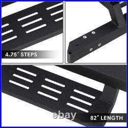 Fit 07-19 Silverado Sierra 2500HD 3500HD Crew Cab Drop Foot Step Running Boards