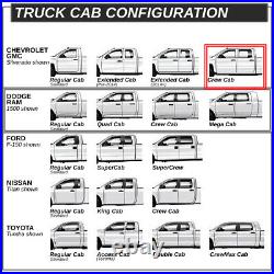 Fit 07-19 Silverado Sierra 2500HD 3500HD Crew Cab Drop Foot Step Running Boards