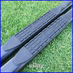 Fit 09-17 CHEVY TRAVERSE GMC ACADIA 4 Side Step Nerf Bar Running Board Oval BLK
