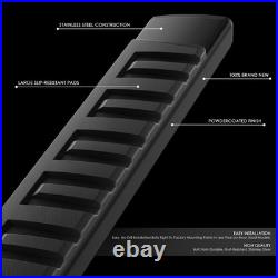 Fit 15-25 Chevy Colorado Canyon Crew Cab 6'' Black Rectangular Running Boards Fit 15-25 Chevy Colorado Canyon Crew Cab 6'' Black Rectangular Running Boards