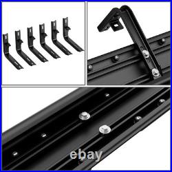 Fit 15-25 Chevy Colorado Canyon Crew Cab 6'' Black Rectangular Running Boards