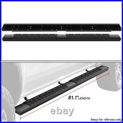 Fit 15-25 Chevy Colorado Canyon Crew Cab 6'' Black Rectangular Running Boards Fit 15-25 Chevy Colorado Canyon Crew Cab 6'' Black Rectangular Running Boards