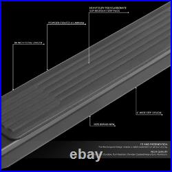Fit 17-19 Silverado Sierra Crew Cab Pair 6 Aluminum Side Step Bar Running Board