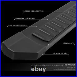 Fit 19-24 Silverado Sierra 1500 2500 3500 HD Crew Cab 6 Flat Running Boards