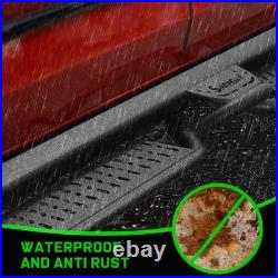 Fit 19-26 Silverado/Sierra 1500 Crew Cab Black Side Step Drop Bar Running Boards