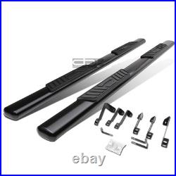 Fit 99-14 Silverado/Sierra Ext Cab 5Black Oval Side Step Nerf Bar Running Board