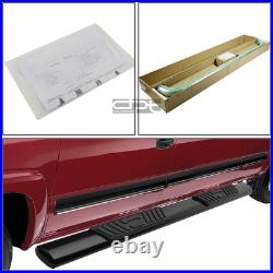 Fit 99-14 Silverado/Sierra Ext Cab 5Black Oval Side Step Nerf Bar Running Board