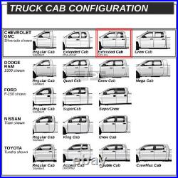 Fit 99-14 Silverado/Sierra Ext Cab 5Black Oval Side Step Nerf Bar Running Board