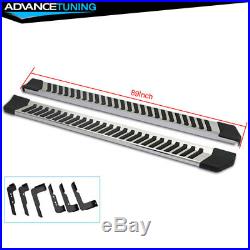 Fits 04-13 Silverado Crew Cab 89inch OE Style Black Nerf Bars Running Boards SS